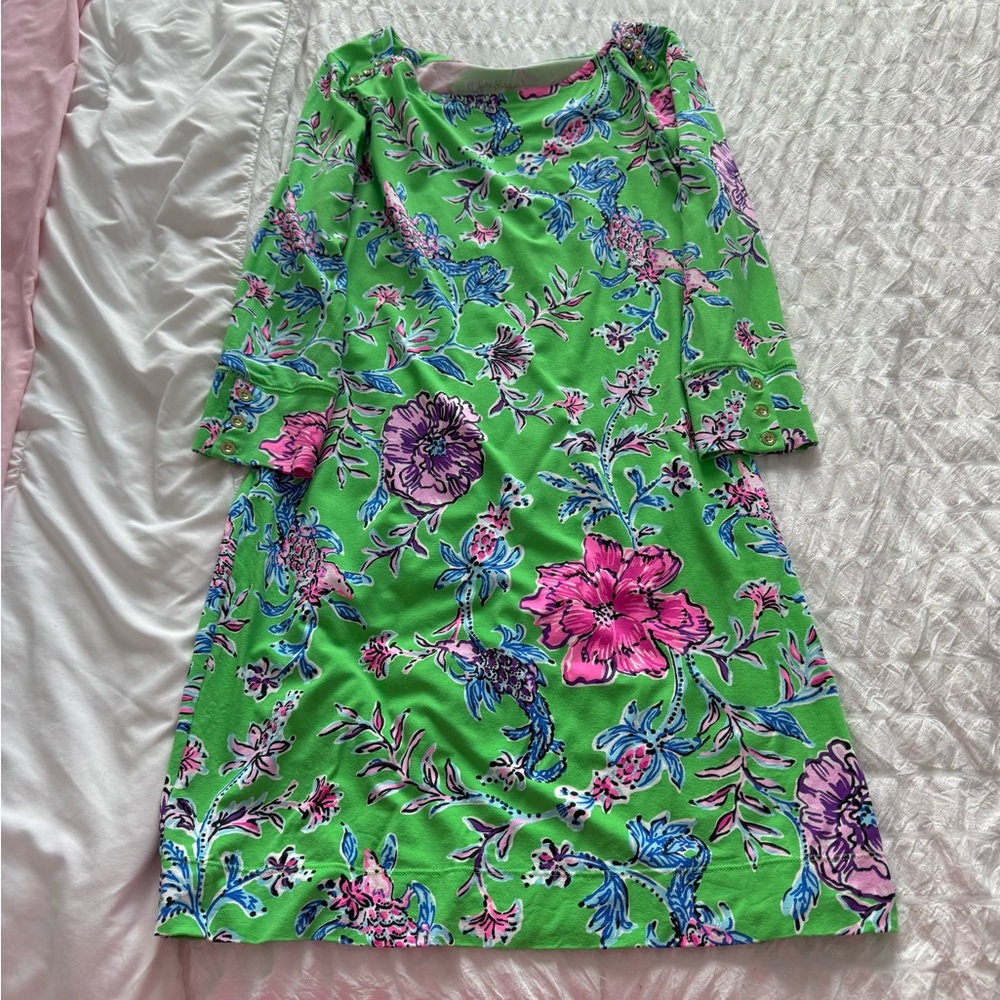 Lilly Pulitzer Sophie Dress Gecko Green Brewsters Bloom